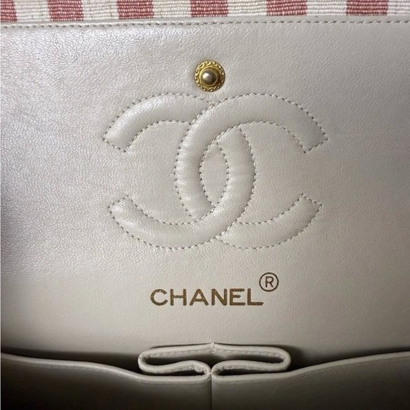 Chanel Vintage Small Striped Classic Flap - Picture 9 of 11